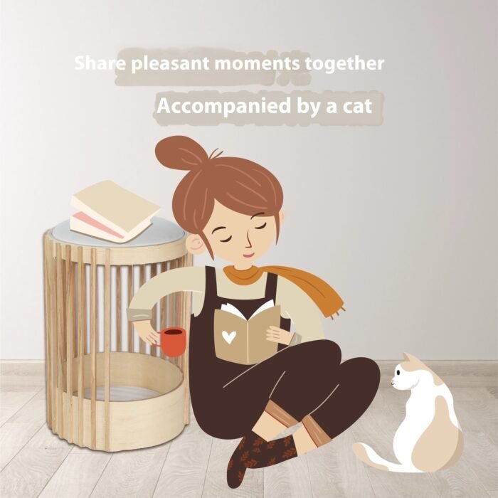Household Solid Wood Column Cat Climbing Frame Pet Bed Bite-resistant - Image 5