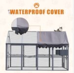 Outdoor Cat House Cat Fence, Upgraded Waterproof Cover - Gray - Image 7