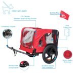 Bicycle Trailer For Pets Outdoor Foldable Dog Trailer With Reflectors - Image 3