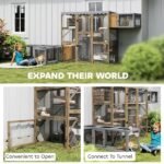 Outdoor Cat Enclosure With Window Access, 5 Platforms And 2 Resting Boxes, Waterproof Roof For Multiple Cats - Image 2