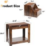 Pet Bunk Bed With Removable Step For Dogs And Cats, Multi-Level Bed Window Perch Seat Platform With Cushion And Cat Scratch Pad, Indoor Use - Image 5
