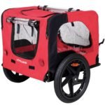Bicycle Trailer For Pets Outdoor Foldable Dog Trailer With Reflectors - Image 5