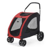 Pet Stroller Medium To Large Dogs Elderly Dog Disabled Walking Cat Out Lightweight Portable Foldable Dog Walking Car - Image 10