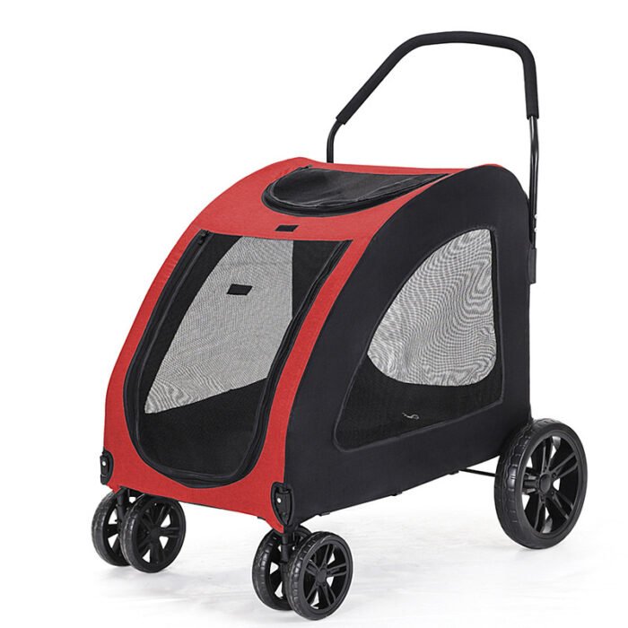 Pet Stroller Medium To Large Dogs Elderly Dog Disabled Walking Cat Out Lightweight Portable Foldable Dog Walking Car - Image 10