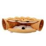 Cat's Telescopic Tunnel Cushioned Bed Pet Nest Teasing Balls Zipper Connection Feline Supplies - Image 3