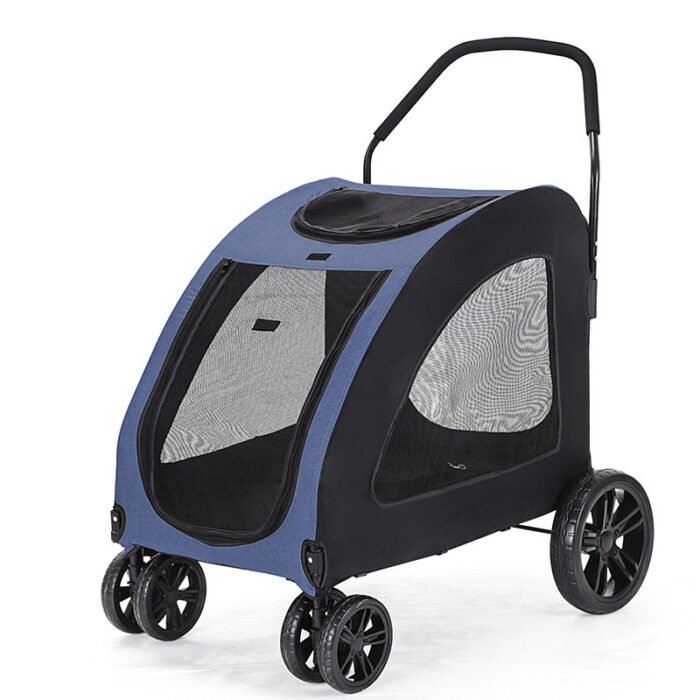 Pet Stroller Medium To Large Dogs Elderly Dog Disabled Walking Cat Out Lightweight Portable Foldable Dog Walking Car - Image 7