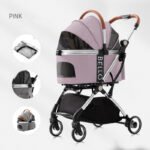 Dog Walking Pet Stroller Teddy Dog Four-wheel Universal Folding Cart - Image 6
