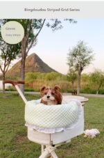 Pet Stroller Anti-dirty Towel Cushion Pillow Pure Cotton Three-piece Set For Cats And Dogs Removable And Washable Pad - Image 7