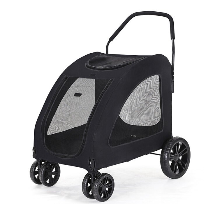 Pet Stroller Medium To Large Dogs Elderly Dog Disabled Walking Cat Out Lightweight Portable Foldable Dog Walking Car - Image 2