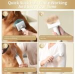 Pet Grooming Kit, 5 In 1 Dog Grooming Kit With 2 Suction Mode, Low Noise Dog Hair Remover, Dog Vacuums For Hair Cleaning For Shedding Small, Medium Pet For Dog Hair At Home - Image 4