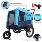 Outdoor Heavy Duty Foldable Utility Pet Stroller Dog Carriers Bicycle Trailer - Image 10