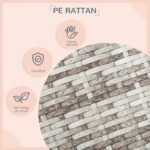 The Rattan Dog House Outdoors With A Canopy, The Rattan Dog Bed With A Waterproof Mat Is Suitable For Small And Medium Sized Dogs - Image 6