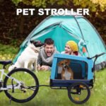 Outdoor Heavy Duty Foldable Utility Pet Stroller Dog Carriers Bicycle Trailer - Image 4