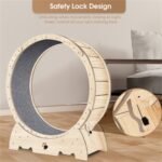Cat Exercise Wheel For Indoor Cats, Running Wheel With Carpeted Runway - Image 7