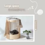 Household Solid Wood Column Cat Climbing Frame Pet Bed Bite-resistant - Image 4