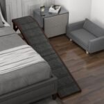 PawHut Dog Ramp For Bed, Pet Ramp For Dogs With Non-Slip Carpet And Top Platform, 74 X 16 X 25, Brown - Image 2
