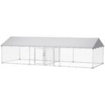 Two Room Outdoor Dog Kennel, Dog Run With Roof, Waterproof UV-Resistant Cover, Secure Lock, 19.7 X 7.5 X 5.2 - Image 4