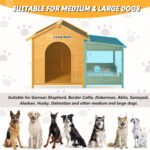 Large Wooden Dog House With Porch - Image 8