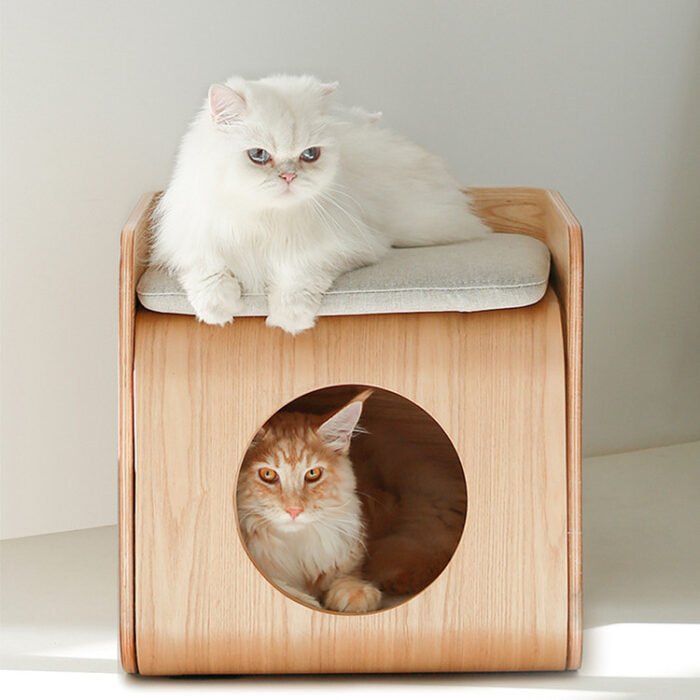 Four Seasons Universal Removable And Washable Wooden Pet Bed - Image 1