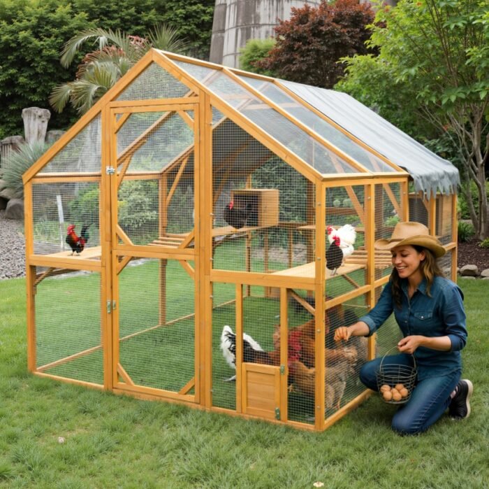Outdoor Cat House Cat Enclosures 110 Large Kitten Playpen With Platforms,Upgrad - Image 1
