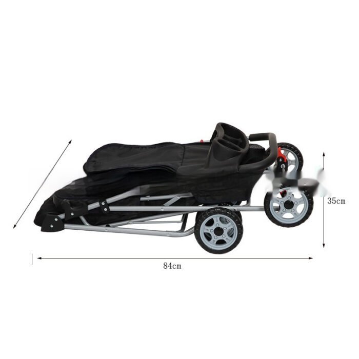 Lightweight Folding Small Pet Stroller - Image 2