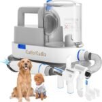 Pet Grooming Kit, 5 In 1 Dog Grooming Kit With 2 Suction Mode, Low Noise Dog Hair Remover, Dog Vacuums For Hair Cleaning For Shedding Small, Medium Pet For Dog Hair At Home
