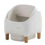 Automatic Intelligent Litter Box Semi-closed Drawer Shovel-free Cat Toilet - Image 4