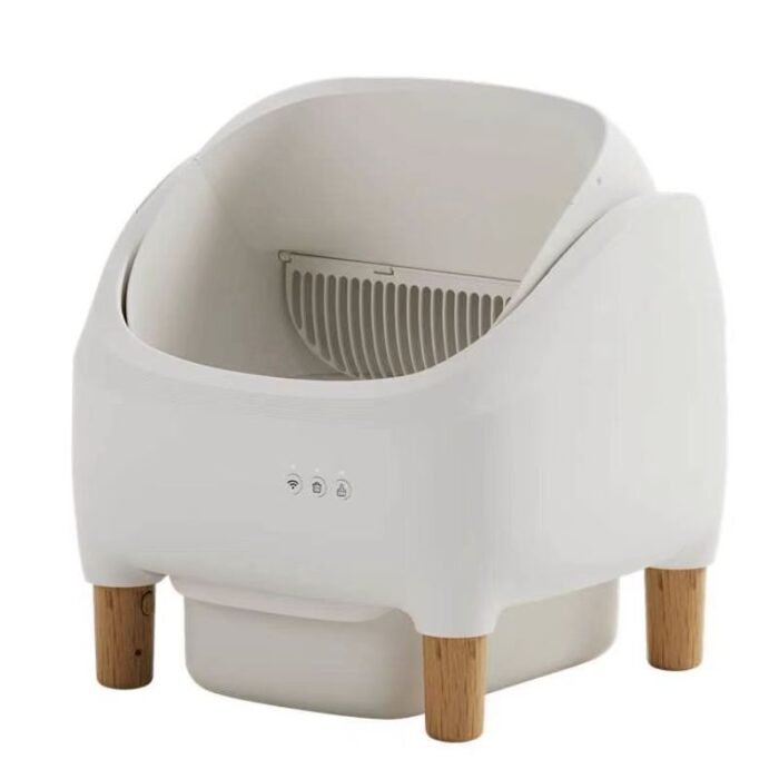 Automatic Intelligent Litter Box Semi-closed Drawer Shovel-free Cat Toilet - Image 4
