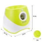Only Supports Self Pickup Dog Ball Thrower, Automatic Ball Launcher, Indoor-Outdoor Interactive Dog Toy With Three Scopes, Includes Balls And A Data Cable, Grey-Green - Image 5