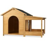 Large Wooden Dog House With Porch - Image 6
