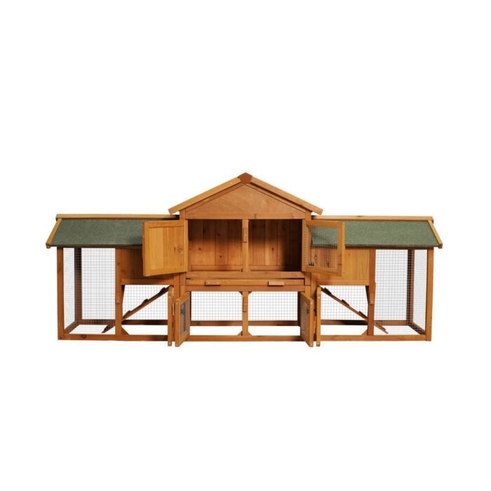 Extra Large Bunny Cage With 2 Runs House Small Animal Habitats For Guinea Pigs - Image 3