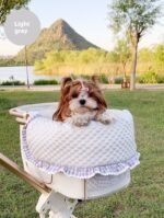 Pet Stroller Anti-dirty Towel Cushion Pillow Pure Cotton Three-piece Set For Cats And Dogs Removable And Washable Pad - Image 6