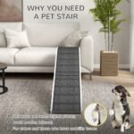 Ramp For Dog Bed, Pet Ramp For Dog With Non-slip Carpet And Top Platform - Image 8