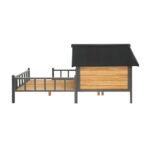 Outdoor Large Wooden Cabin House Style Wooden Dog Kennel With Porch - Image 8