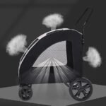 Pet Stroller Medium To Large Dogs Elderly Dog Disabled Walking Cat Out Lightweight Portable Foldable Dog Walking Car - Image 3