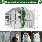 Outdoor Cat Room Cat Fence 110 Large Kitten Play Fence With Platform - Image 7