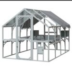 Outdoor Cat Room Cat Fence 110 Large Kitten Play Fence With Platform - Image 5
