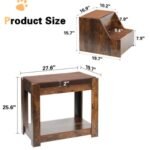 Pet Bunk Bed With Removable Step For Dogs And Cats, Multi-Level Bed Window Perch Seat Platform With Cushion And Cat Scratch Pad, Indoor Use - Image 3