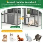 Luxury Cat Cage Outdoor Wooden Cat Fence Patio Large Cat Running House - Image 5