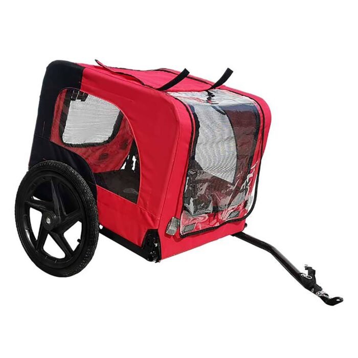 Bicycle Trailer For Pets Outdoor Foldable Dog Trailer With Reflectors - Image 10