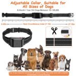 1Set 990FT Range Dog Wireless Fence Remote Training Collar IPX6 Waterproof Receiver With 0-9 Levels Beep Vibration Shock Mode 4 Channels Rechargeable Transmitter System - Image 7