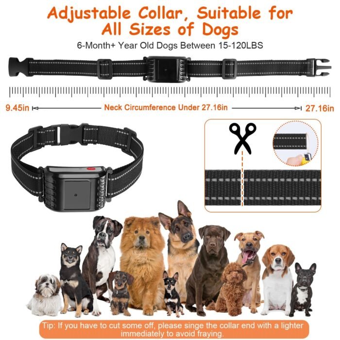 1Set 990FT Range Dog Wireless Fence Remote Training Collar IPX6 Waterproof Receiver With 0-9 Levels Beep Vibration Shock Mode 4 Channels Rechargeable Transmitter System - Image 7