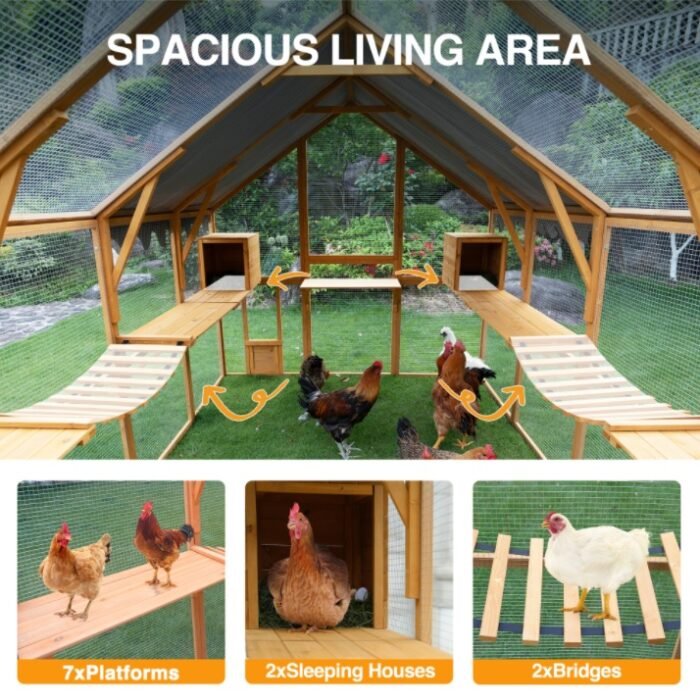 Outdoor Cat House Cat Enclosures 110 Large Kitten Playpen With Platforms,Upgrad - Image 7