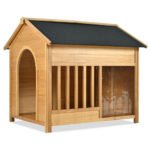 Large Wooden Dog House With Porch - Image 4