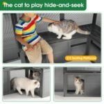 Luxury Cat Cage Outdoor Wooden Cat Fence Patio Large Cat Running House - Image 6