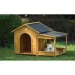 Large Wooden Dog House With Porch - Image 3