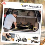 3 In 1 Dog Stroller With Detachable Cabin, 4 Wheel Folding Lightweight Pet Stroller For Small Dogs, Gray - Image 5