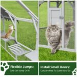 Outdoor Cat Room Cat Fence 110 Large Kitten Play Fence With Platform - Image 4