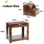 Pet Bunk Bed With Removable Step For Dogs And Cats, Multi-Level Bed Window Perch Seat Platform With Cushion And Cat Scratch Pad, Indoor Use - Image 6