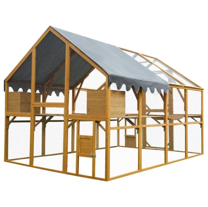 Outdoor Cat House Cat Enclosures 110 Large Kitten Playpen With Platforms,Upgrad - Image 4